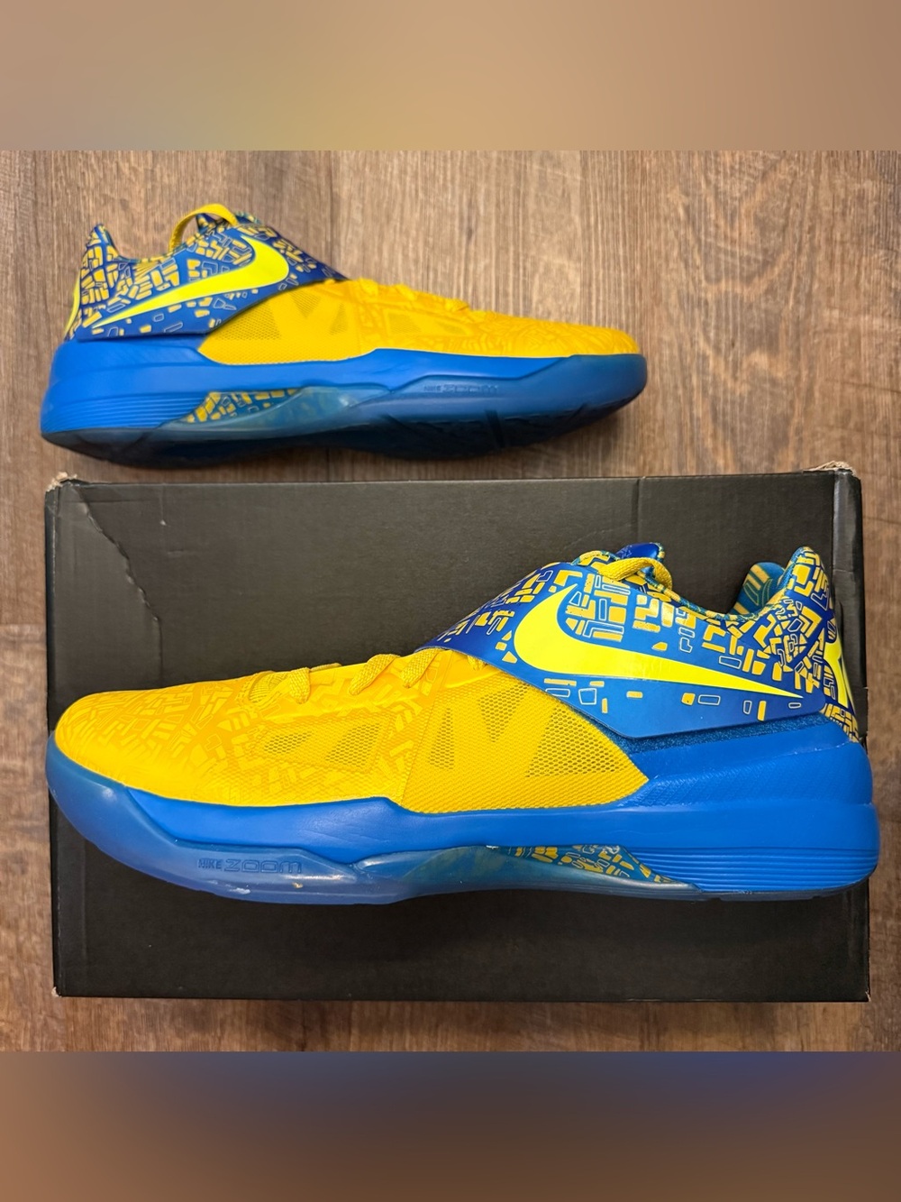 Nike Zoom KD 4 IV Scoring Title 2025 Yellow Blue Durant